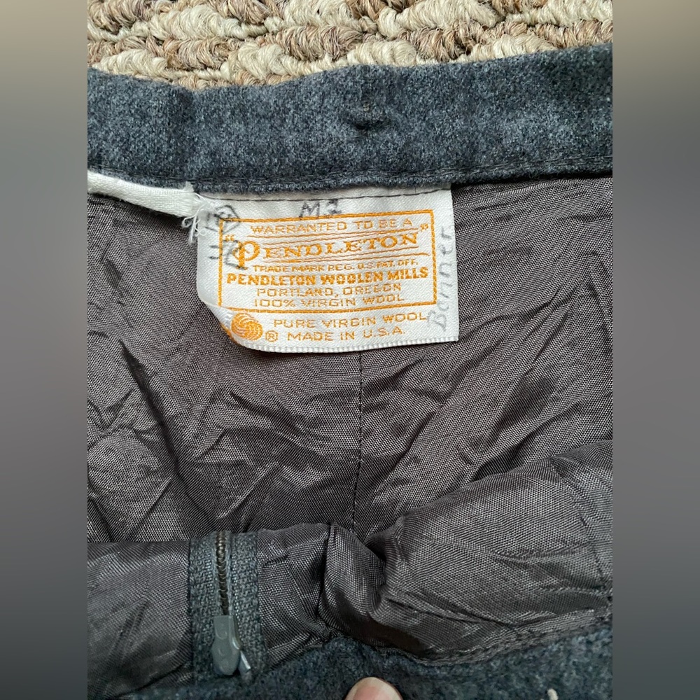 Pendleton Double Layered Insulated Gray Virgin Wo… - image 3